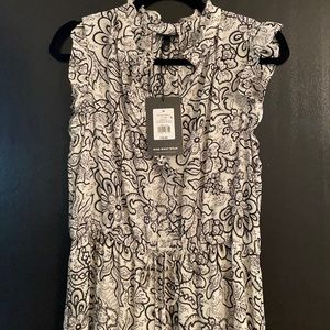 Who what wear black and white paisley maxi